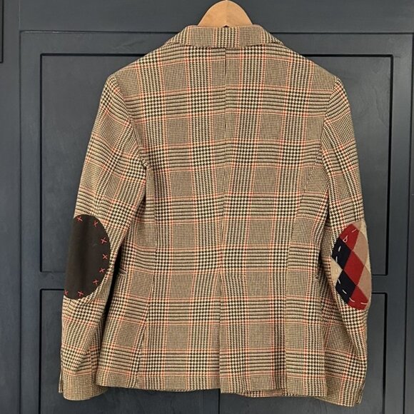 Paoloni Women’s Blazer | Beige, Black, and Red Tartan Check | Fall/Winter | xs - Picture 2 of 2